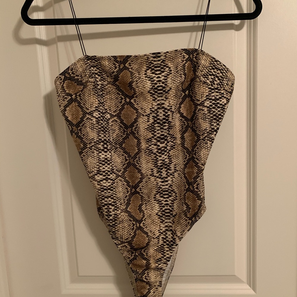 Snake Print Bodysuit